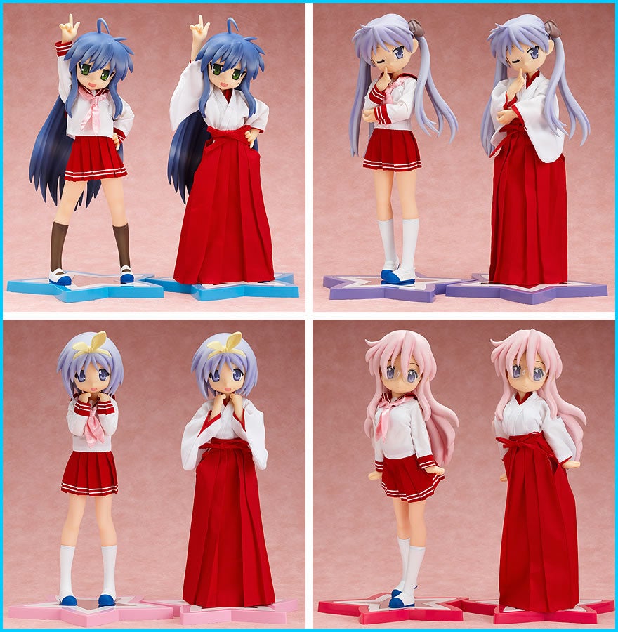 WONDERFUL HOBBY LIFE FOR YOU!! 11 - FREEing ： らき☆すた 1/4スケール 巫女服＆セーラー服 セット（泉こなた用／柊かがみ用／柊つかさ用／高良みゆき用）